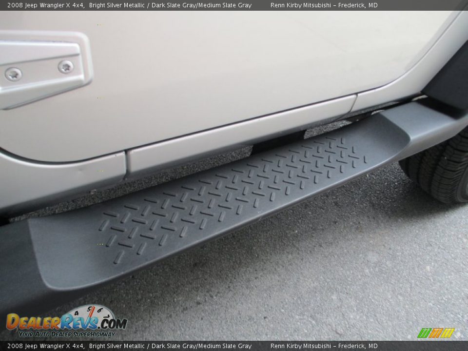 2008 Jeep Wrangler X 4x4 Bright Silver Metallic / Dark Slate Gray/Medium Slate Gray Photo #33