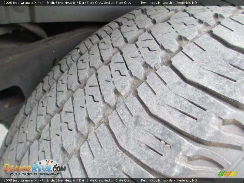 2008 Jeep Wrangler X 4x4 Bright Silver Metallic / Dark Slate Gray/Medium Slate Gray Photo #35