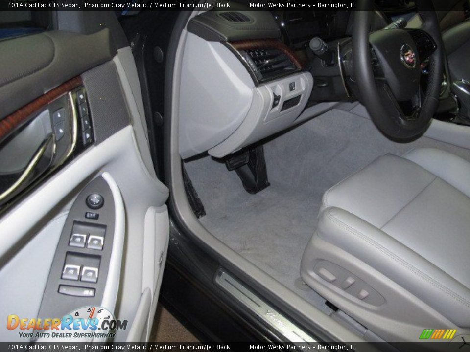 2014 Cadillac CTS Sedan Phantom Gray Metallic / Medium Titanium/Jet Black Photo #10