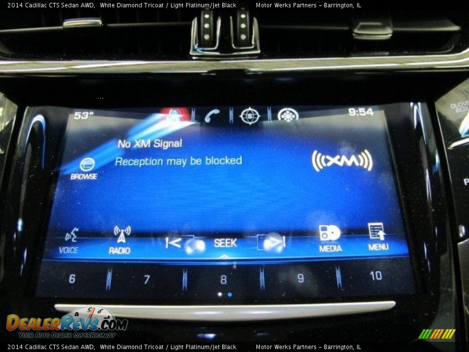 2014 Cadillac CTS Sedan AWD White Diamond Tricoat / Light Platinum/Jet Black Photo #24