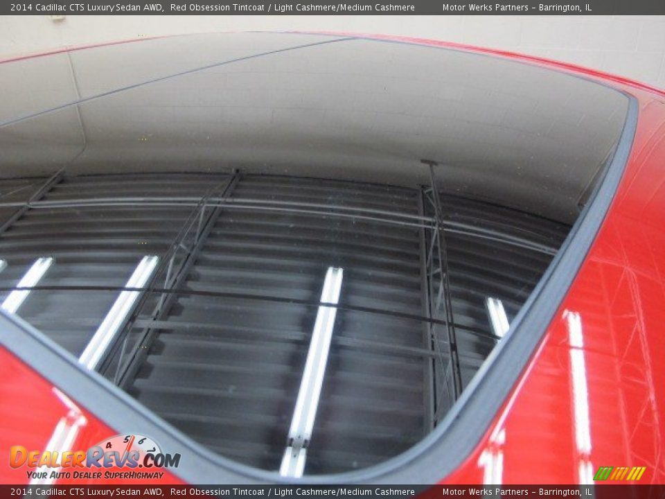 2014 Cadillac CTS Luxury Sedan AWD Red Obsession Tintcoat / Light Cashmere/Medium Cashmere Photo #10