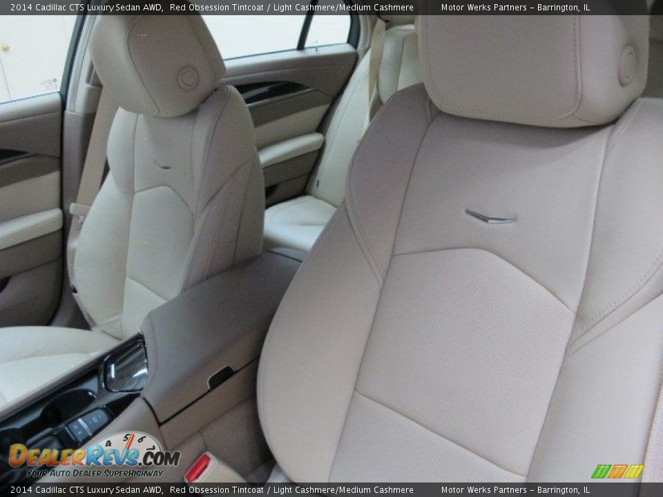2014 Cadillac CTS Luxury Sedan AWD Red Obsession Tintcoat / Light Cashmere/Medium Cashmere Photo #13