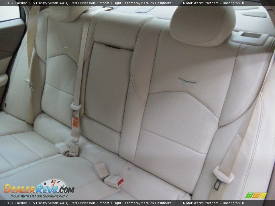 2014 Cadillac CTS Luxury Sedan AWD Red Obsession Tintcoat / Light Cashmere/Medium Cashmere Photo #15