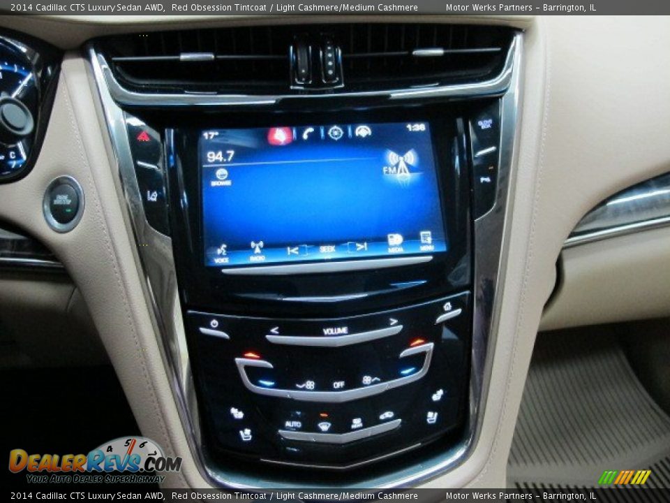 2014 Cadillac CTS Luxury Sedan AWD Red Obsession Tintcoat / Light Cashmere/Medium Cashmere Photo #16