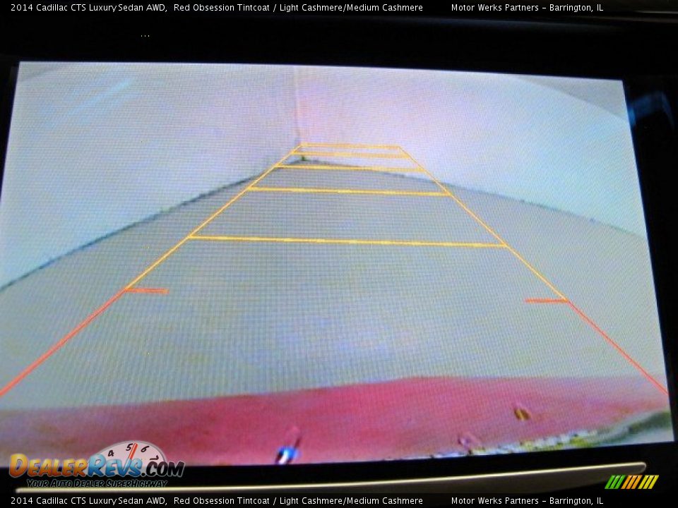 2014 Cadillac CTS Luxury Sedan AWD Red Obsession Tintcoat / Light Cashmere/Medium Cashmere Photo #18