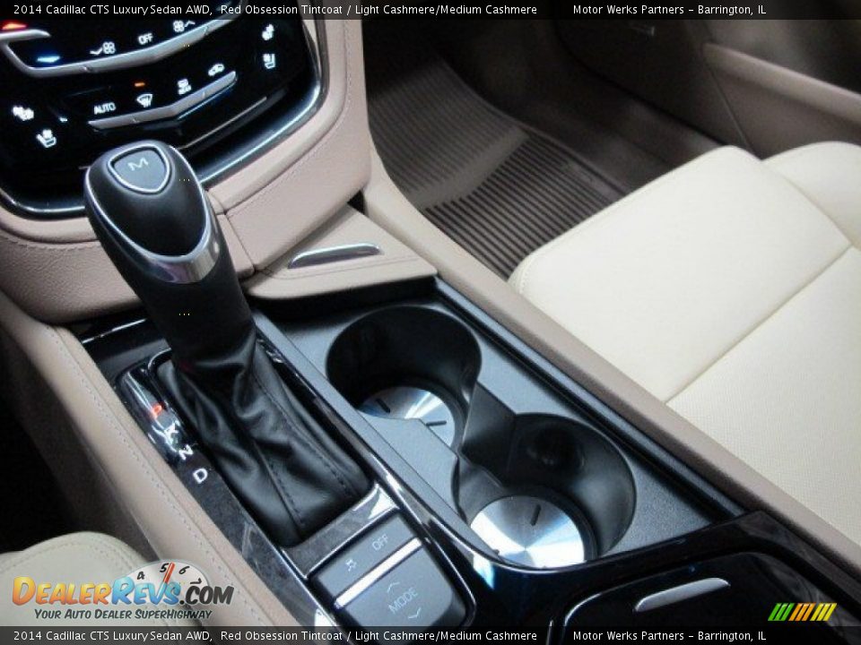 2014 Cadillac CTS Luxury Sedan AWD Red Obsession Tintcoat / Light Cashmere/Medium Cashmere Photo #19