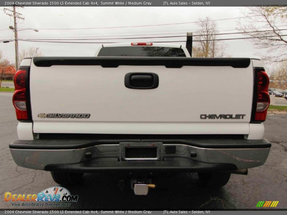 2004 Chevrolet Silverado 1500 LS Extended Cab 4x4 Summit White / Medium Gray Photo #5