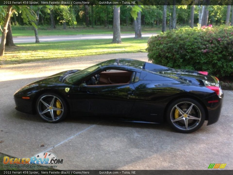 2013 Ferrari 458 Spider Nero Pastello (Black) / Cuoio/Nero Photo #1
