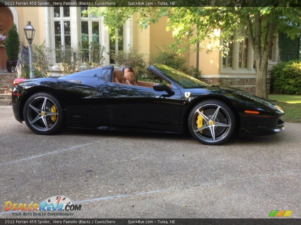 2013 Ferrari 458 Spider Nero Pastello (Black) / Cuoio/Nero Photo #3