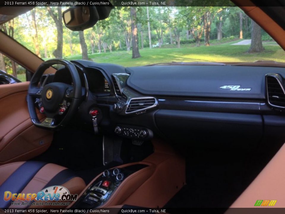 2013 Ferrari 458 Spider Nero Pastello (Black) / Cuoio/Nero Photo #11