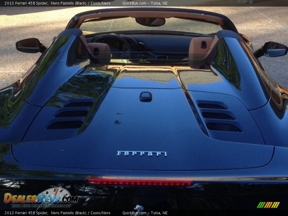 2013 Ferrari 458 Spider Nero Pastello (Black) / Cuoio/Nero Photo #16