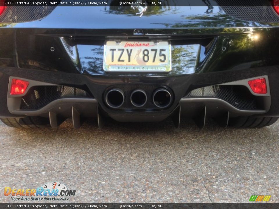 2013 Ferrari 458 Spider Nero Pastello (Black) / Cuoio/Nero Photo #17