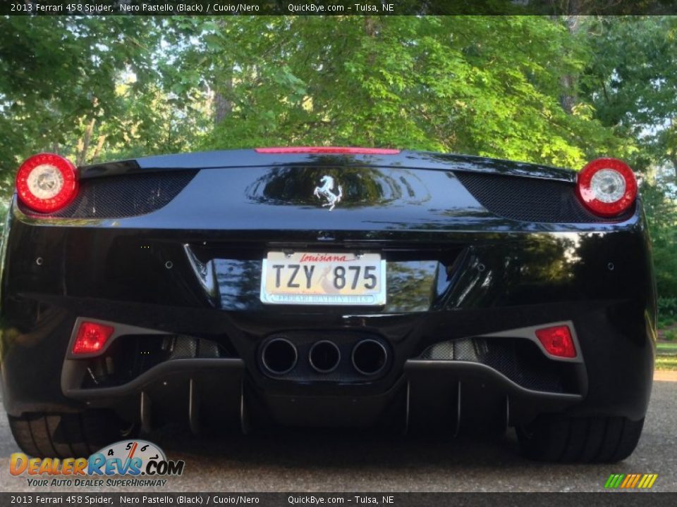 2013 Ferrari 458 Spider Nero Pastello (Black) / Cuoio/Nero Photo #18