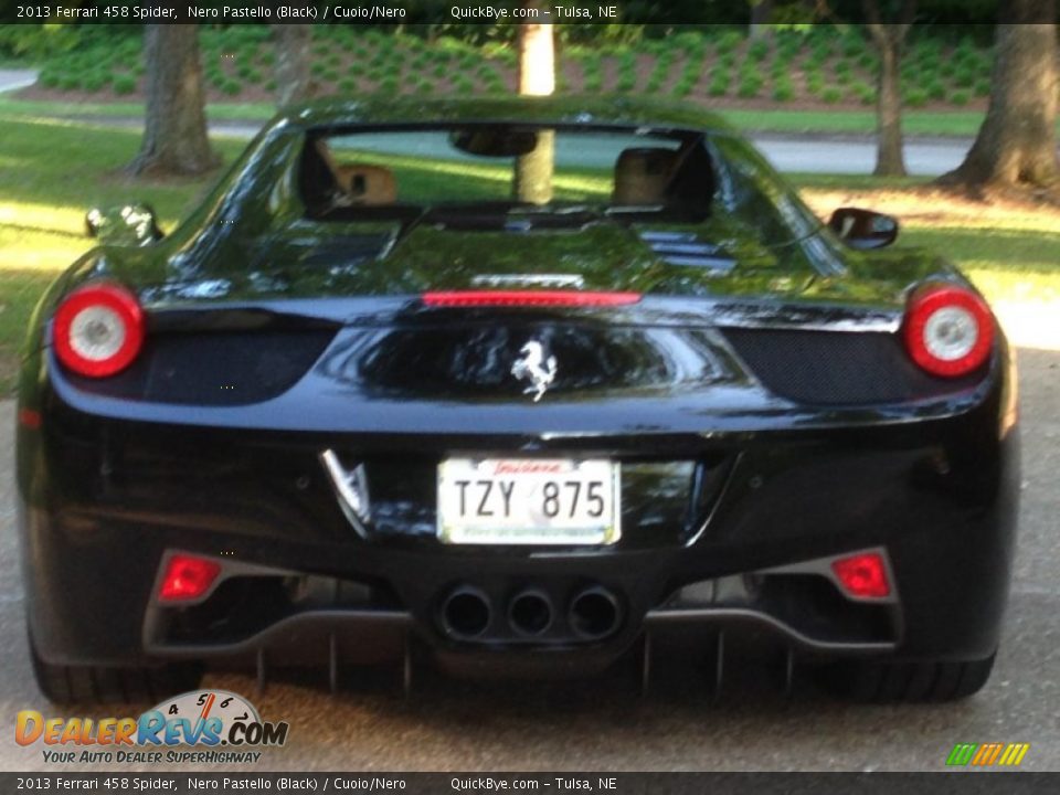 2013 Ferrari 458 Spider Nero Pastello (Black) / Cuoio/Nero Photo #19