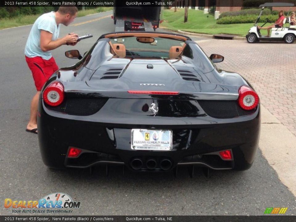 2013 Ferrari 458 Spider Nero Pastello (Black) / Cuoio/Nero Photo #20
