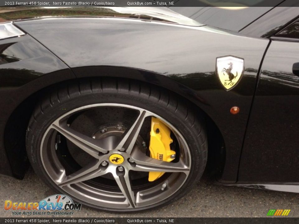 2013 Ferrari 458 Spider Nero Pastello (Black) / Cuoio/Nero Photo #21