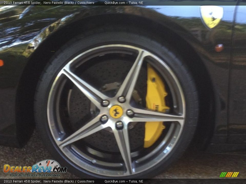 2013 Ferrari 458 Spider Nero Pastello (Black) / Cuoio/Nero Photo #22