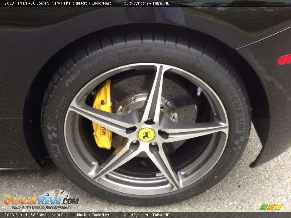 2013 Ferrari 458 Spider Nero Pastello (Black) / Cuoio/Nero Photo #23