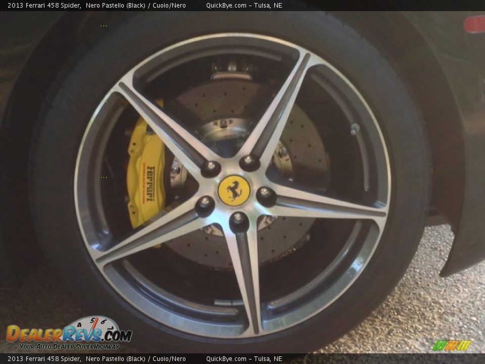 2013 Ferrari 458 Spider Nero Pastello (Black) / Cuoio/Nero Photo #24