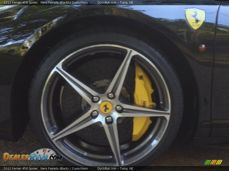 2013 Ferrari 458 Spider Nero Pastello (Black) / Cuoio/Nero Photo #25