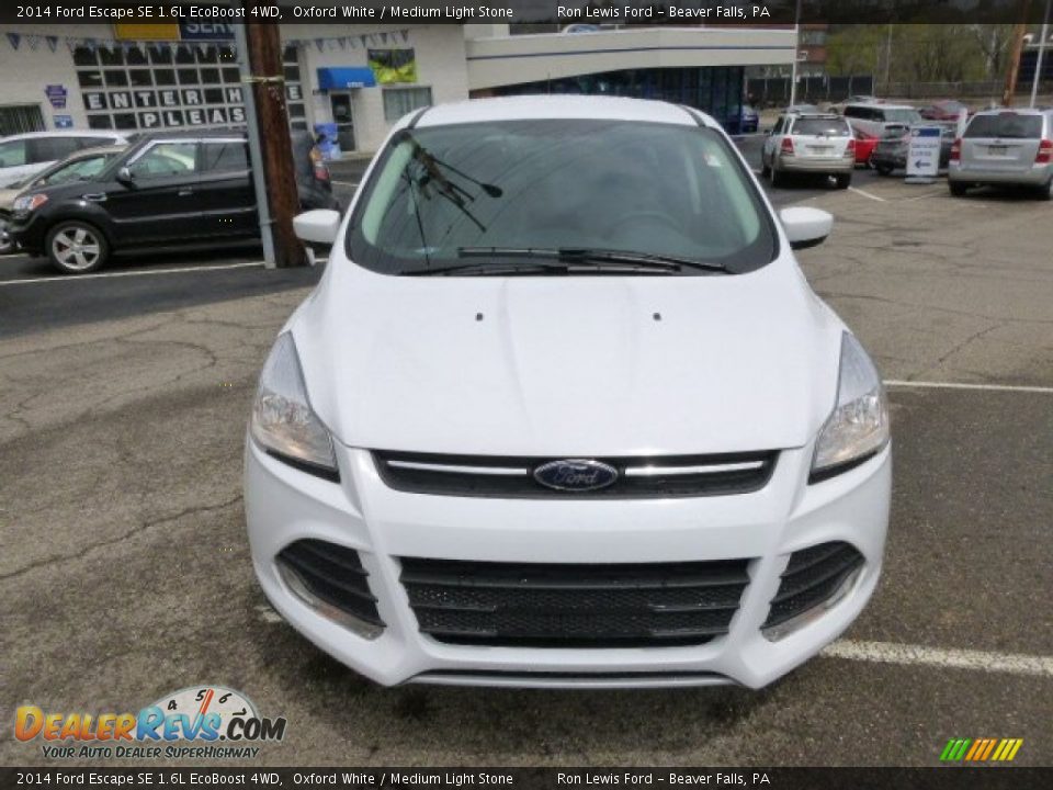2014 Ford Escape SE 1.6L EcoBoost 4WD Oxford White / Medium Light Stone Photo #3