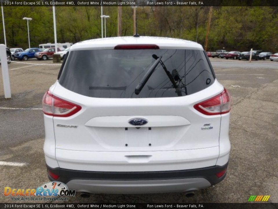 2014 Ford Escape SE 1.6L EcoBoost 4WD Oxford White / Medium Light Stone Photo #7