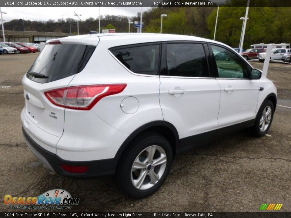2014 Ford Escape SE 1.6L EcoBoost 4WD Oxford White / Medium Light Stone Photo #8