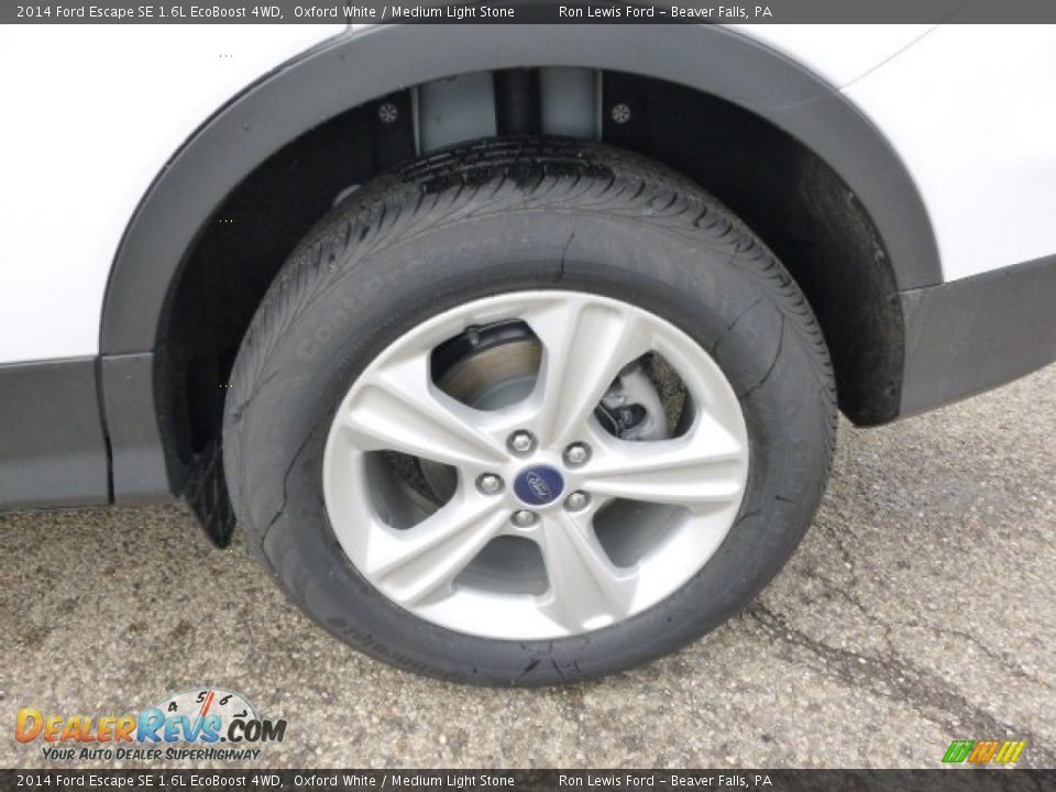 2014 Ford Escape SE 1.6L EcoBoost 4WD Oxford White / Medium Light Stone Photo #9
