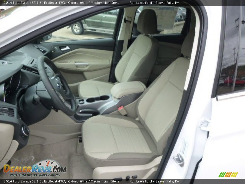 2014 Ford Escape SE 1.6L EcoBoost 4WD Oxford White / Medium Light Stone Photo #10