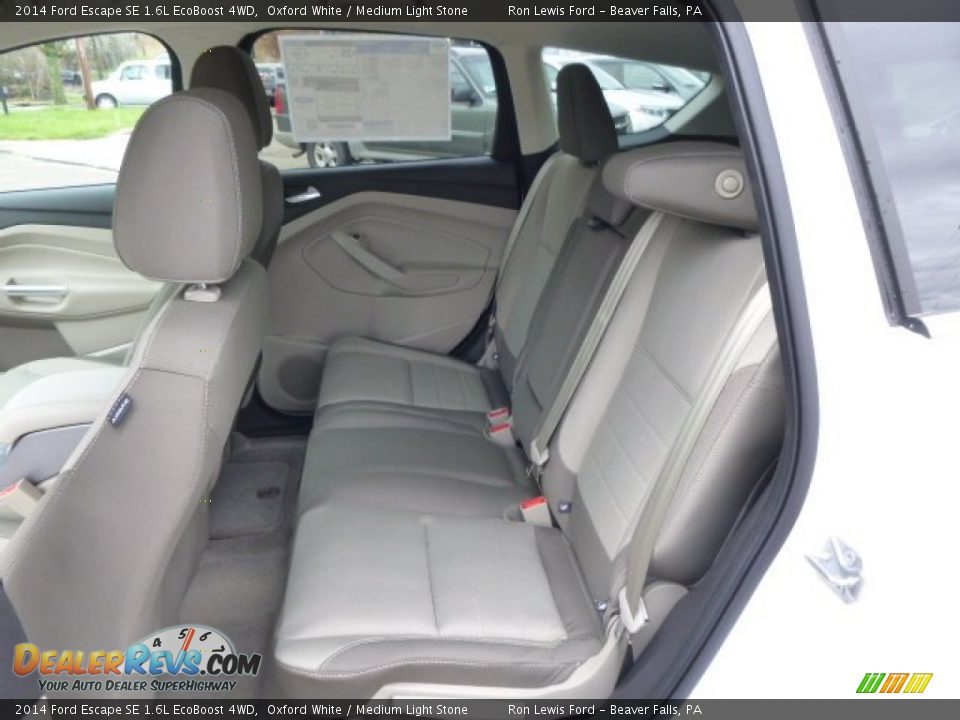 2014 Ford Escape SE 1.6L EcoBoost 4WD Oxford White / Medium Light Stone Photo #12