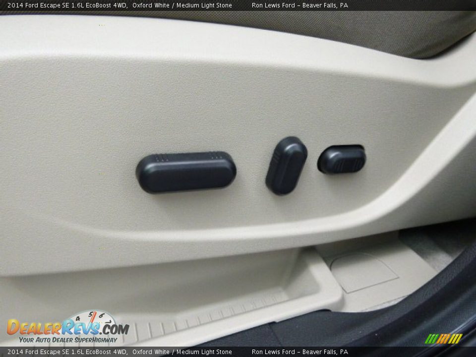 2014 Ford Escape SE 1.6L EcoBoost 4WD Oxford White / Medium Light Stone Photo #15