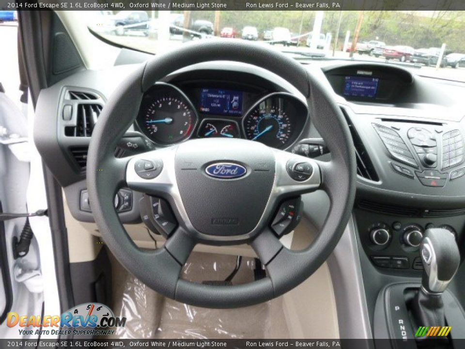 2014 Ford Escape SE 1.6L EcoBoost 4WD Oxford White / Medium Light Stone Photo #19