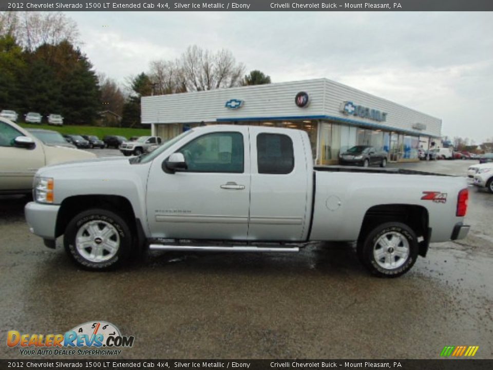 2012 Chevrolet Silverado 1500 LT Extended Cab 4x4 Silver Ice Metallic / Ebony Photo #2