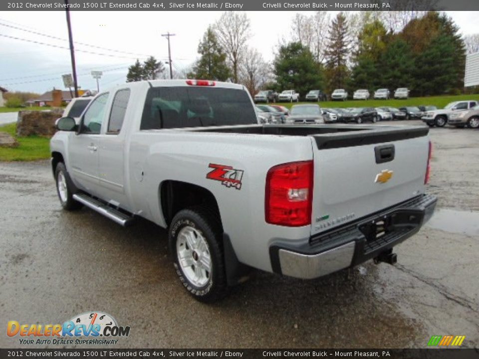 2012 Chevrolet Silverado 1500 LT Extended Cab 4x4 Silver Ice Metallic / Ebony Photo #4
