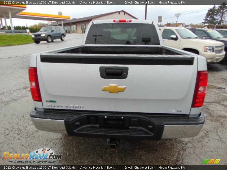2012 Chevrolet Silverado 1500 LT Extended Cab 4x4 Silver Ice Metallic / Ebony Photo #6