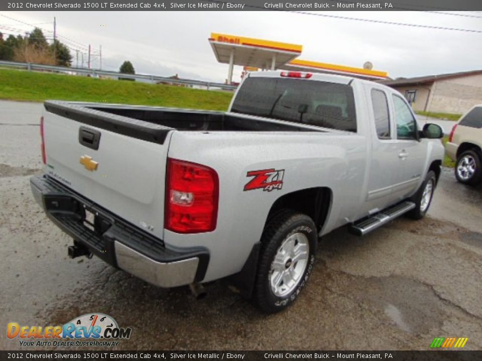 2012 Chevrolet Silverado 1500 LT Extended Cab 4x4 Silver Ice Metallic / Ebony Photo #9