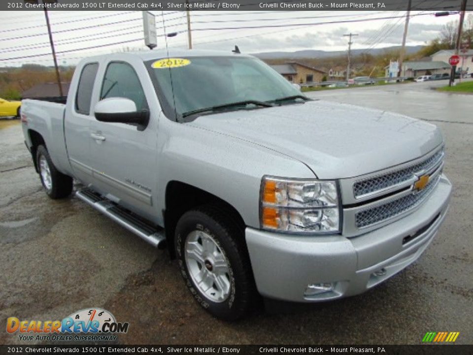 2012 Chevrolet Silverado 1500 LT Extended Cab 4x4 Silver Ice Metallic / Ebony Photo #11