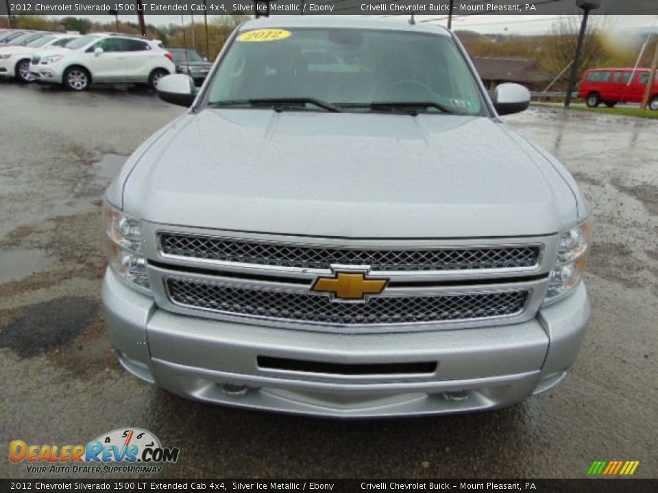 2012 Chevrolet Silverado 1500 LT Extended Cab 4x4 Silver Ice Metallic / Ebony Photo #12