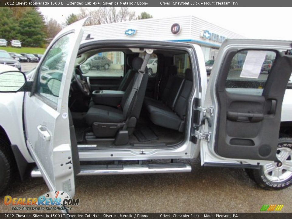 2012 Chevrolet Silverado 1500 LT Extended Cab 4x4 Silver Ice Metallic / Ebony Photo #16
