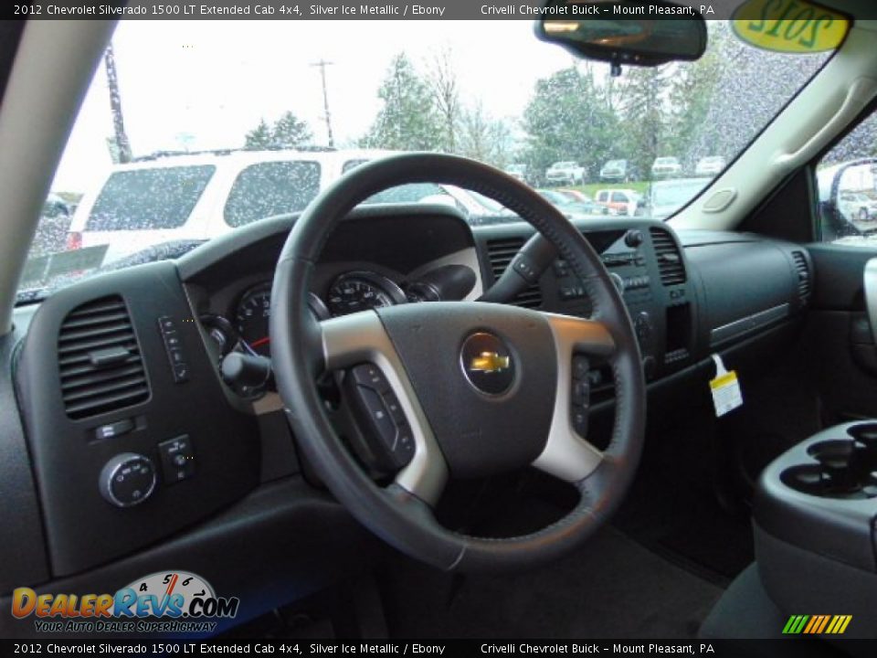 2012 Chevrolet Silverado 1500 LT Extended Cab 4x4 Silver Ice Metallic / Ebony Photo #17