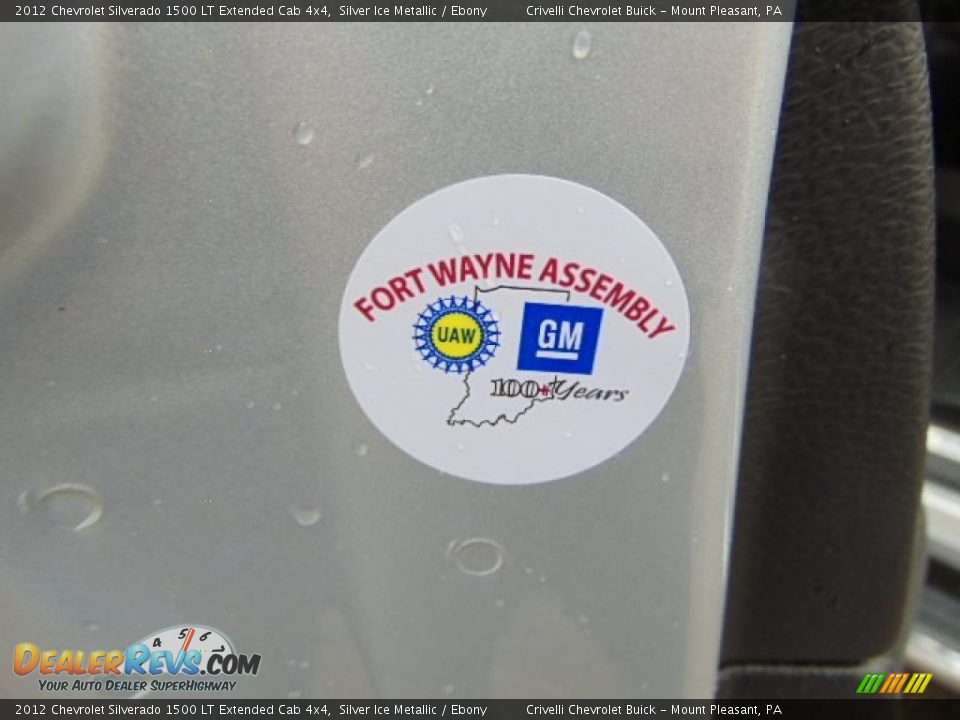 2012 Chevrolet Silverado 1500 LT Extended Cab 4x4 Silver Ice Metallic / Ebony Photo #30