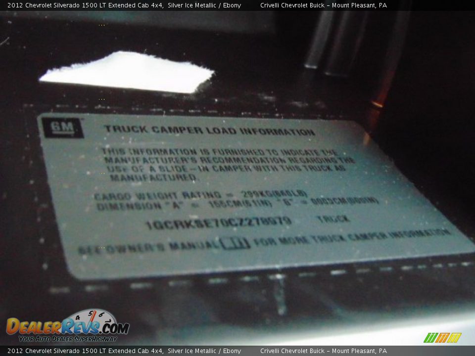 2012 Chevrolet Silverado 1500 LT Extended Cab 4x4 Silver Ice Metallic / Ebony Photo #32