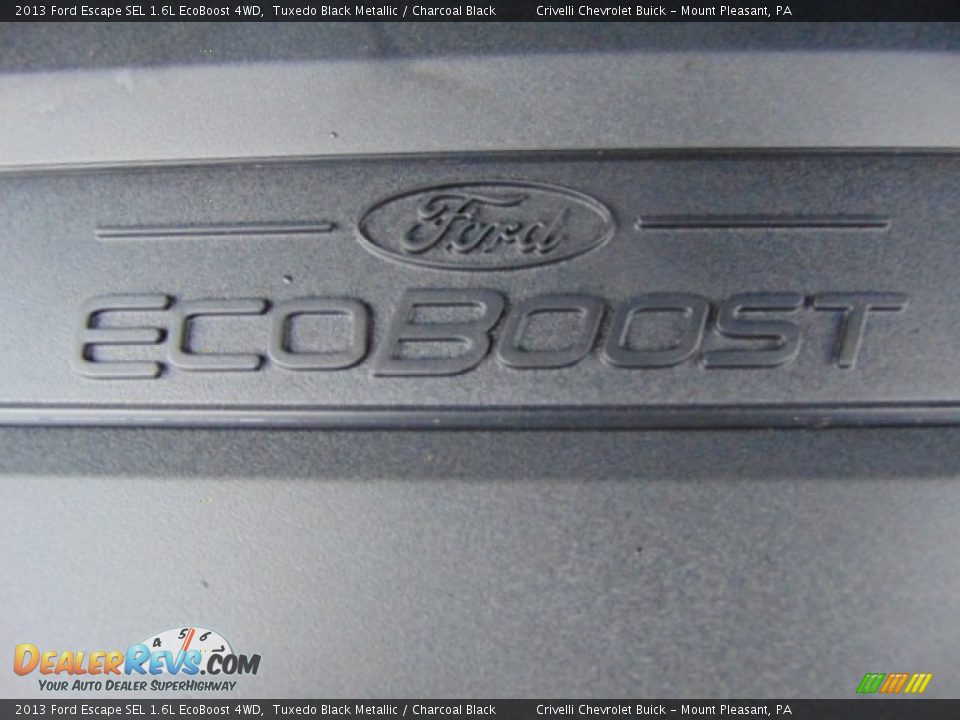 2013 Ford Escape SEL 1.6L EcoBoost 4WD Tuxedo Black Metallic / Charcoal Black Photo #12