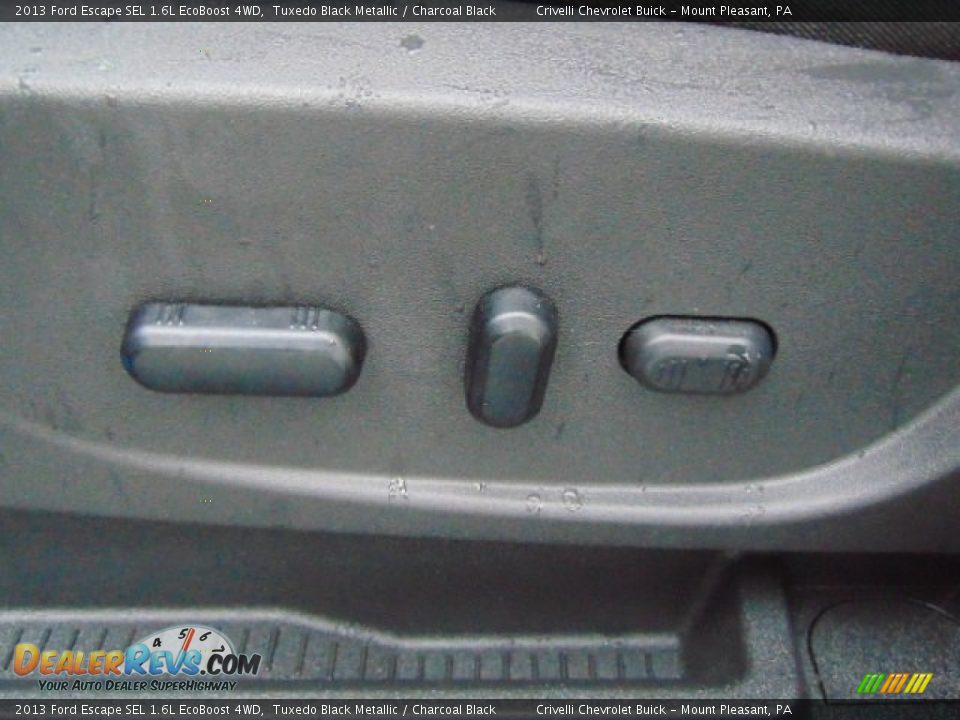 2013 Ford Escape SEL 1.6L EcoBoost 4WD Tuxedo Black Metallic / Charcoal Black Photo #17