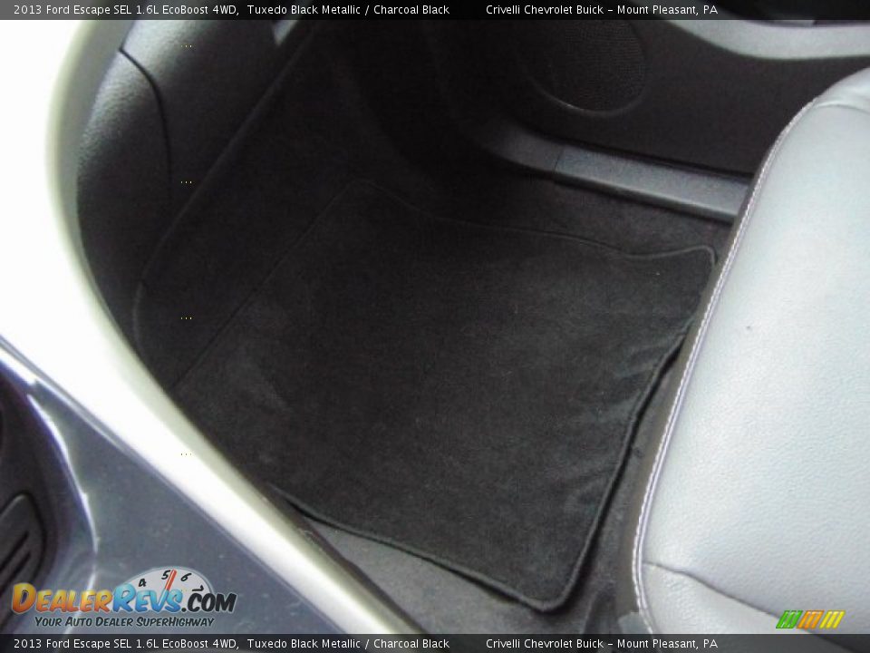2013 Ford Escape SEL 1.6L EcoBoost 4WD Tuxedo Black Metallic / Charcoal Black Photo #25