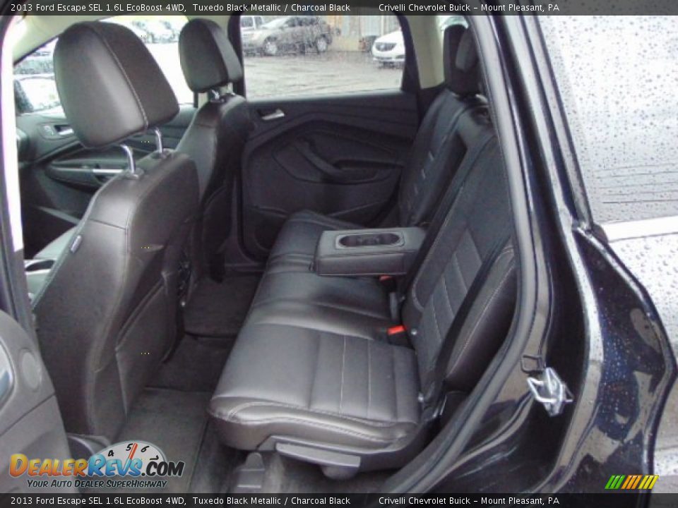 2013 Ford Escape SEL 1.6L EcoBoost 4WD Tuxedo Black Metallic / Charcoal Black Photo #28