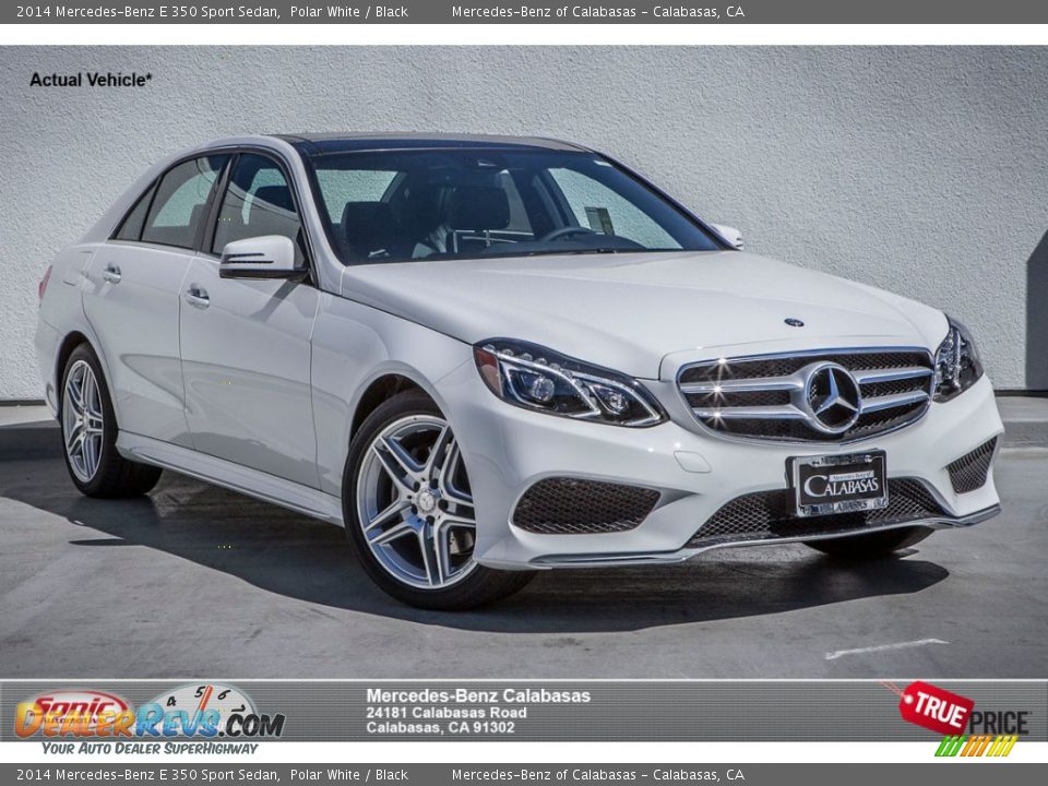 2014 Mercedes-Benz E 350 Sport Sedan Polar White / Black Photo #1