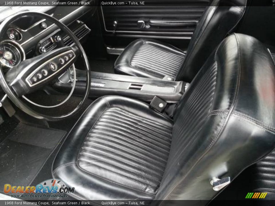 Black Interior - 1968 Ford Mustang Coupe Photo #4