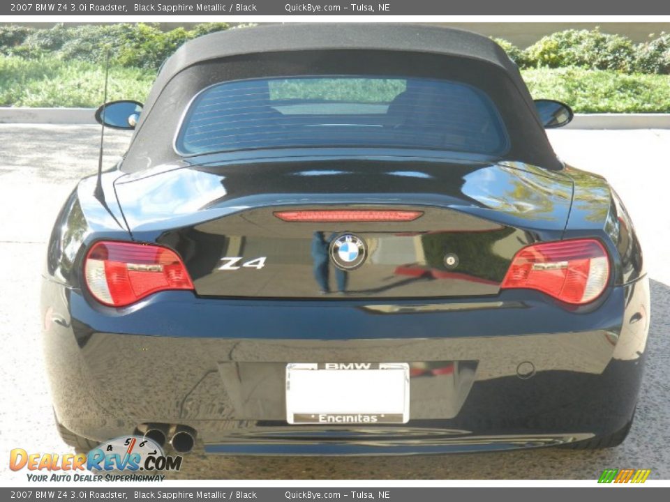 2007 BMW Z4 3.0i Roadster Black Sapphire Metallic / Black Photo #8