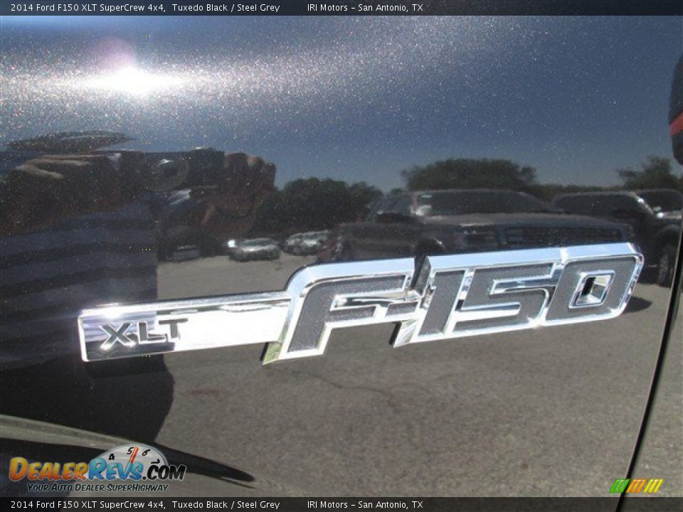2014 Ford F150 XLT SuperCrew 4x4 Tuxedo Black / Steel Grey Photo #3
